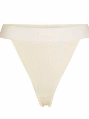 Skims Soft Lounge Thong in Citrine (Butter Yellow)